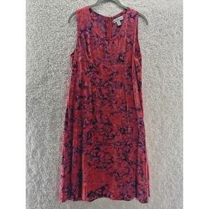 Wind River Midi Dress Floral Sleeveless Scoop Neck Medium Coastal Chic Tropical